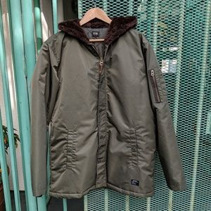 Mens Obey Rain Jacket (Forest Green)